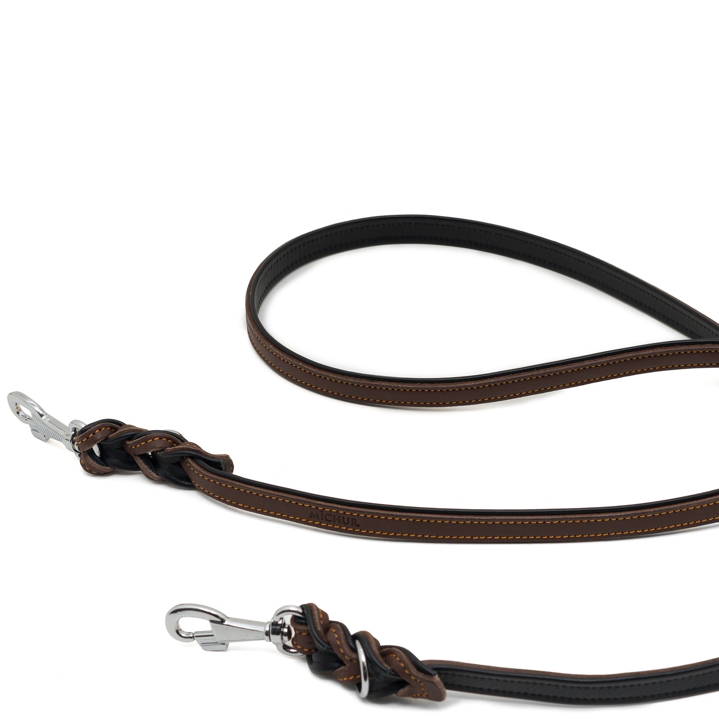 Minimo Twist Hundeleine Braun Schwarz