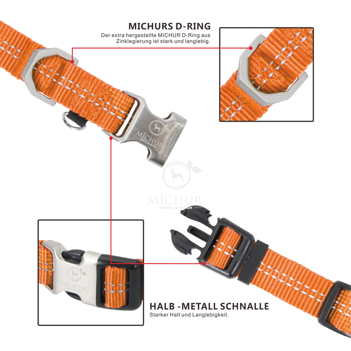 Bruno Hundehalsband Orange