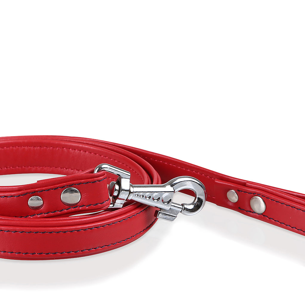 Classica red dog leash 