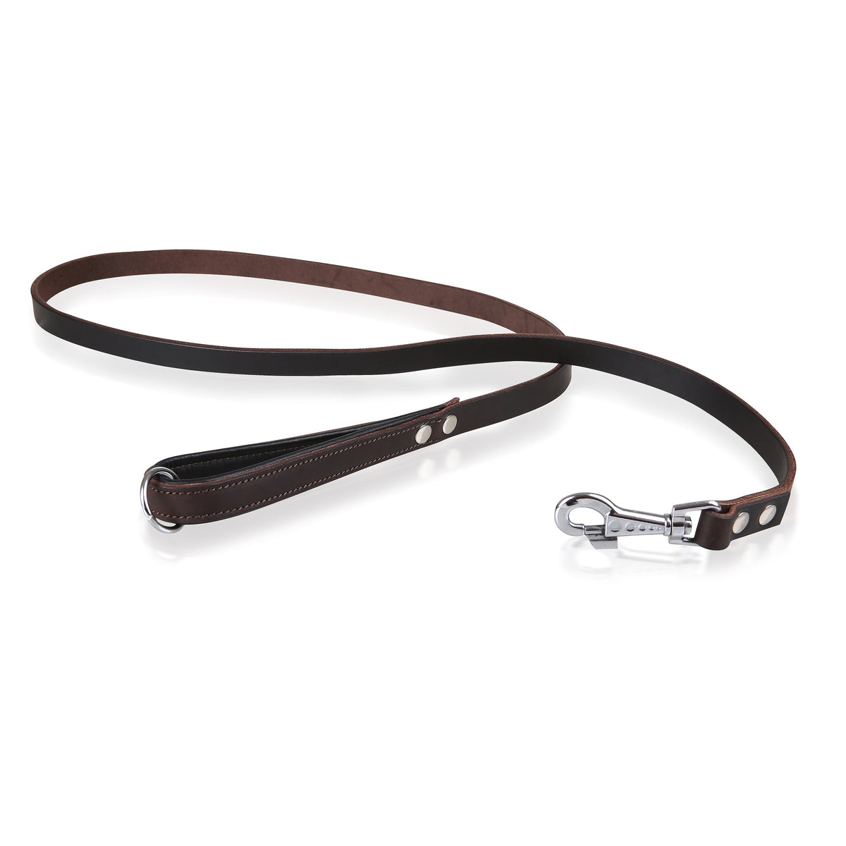 MICHUR Leder-Hundeleine „Oleo“ – 150 Cm Lang, 2,5 Cm Breit, Braun, Aus Weichem Büffelleder