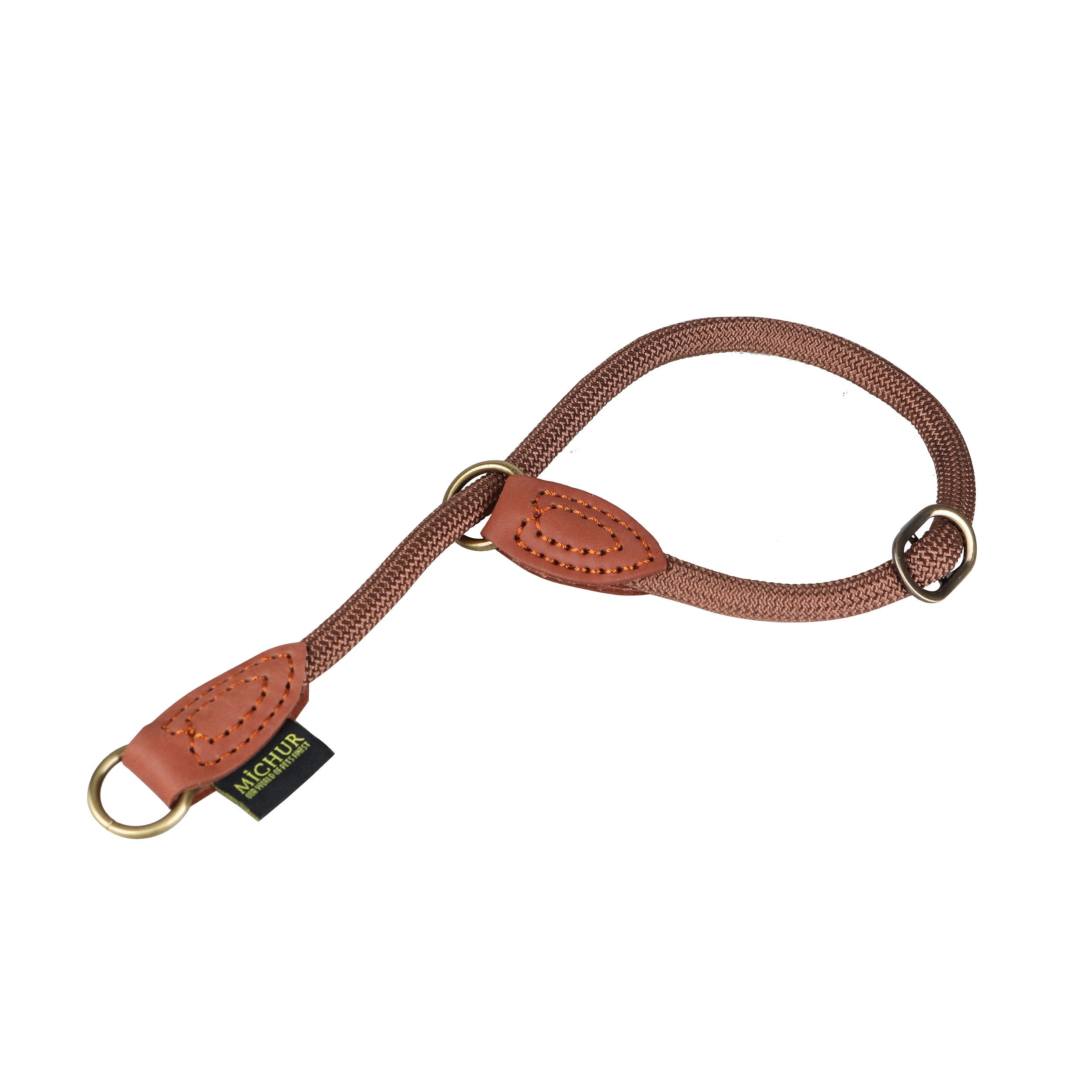 Sherpa collar with pull stop brown 