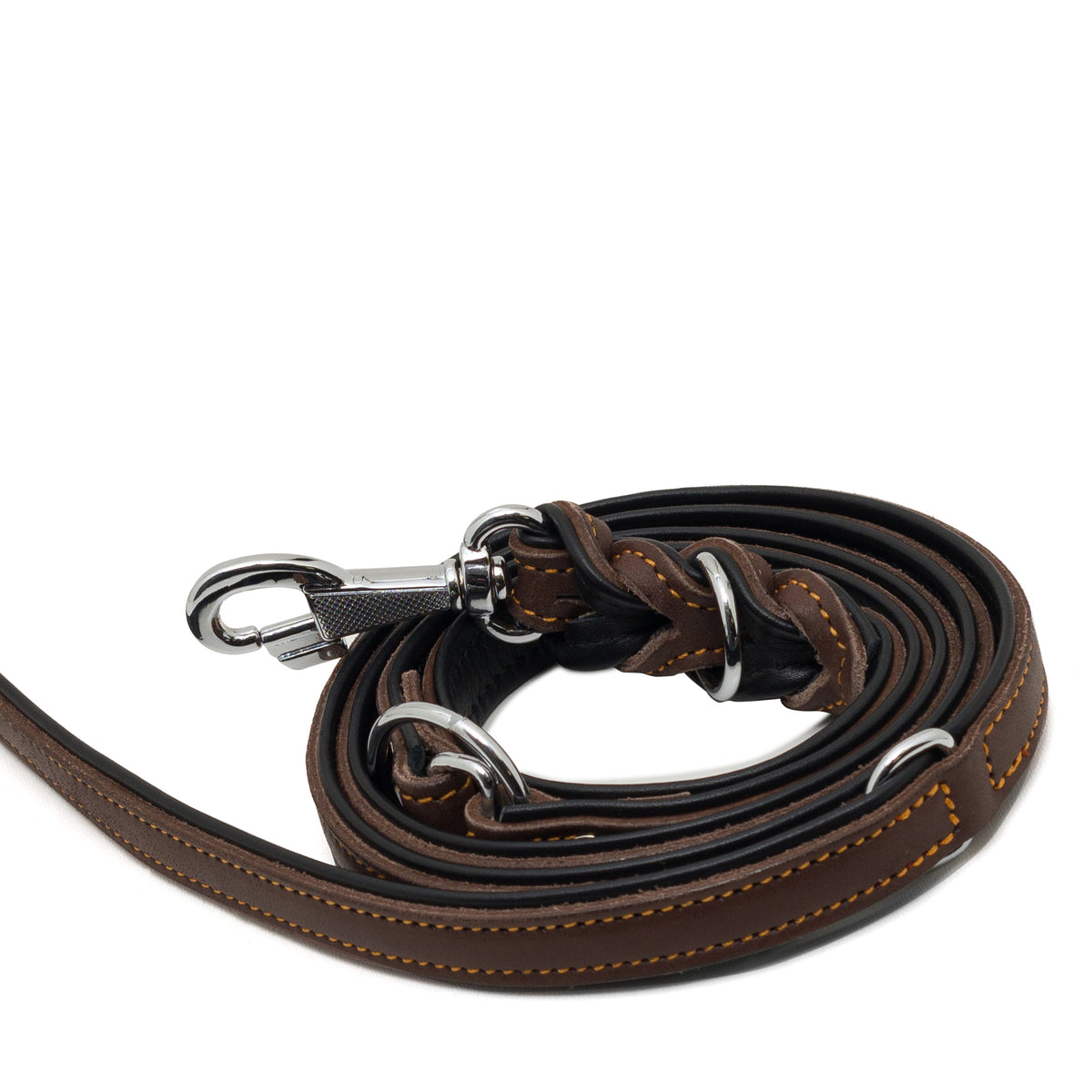 Minimo Twist Hundeleine Braun Schwarz