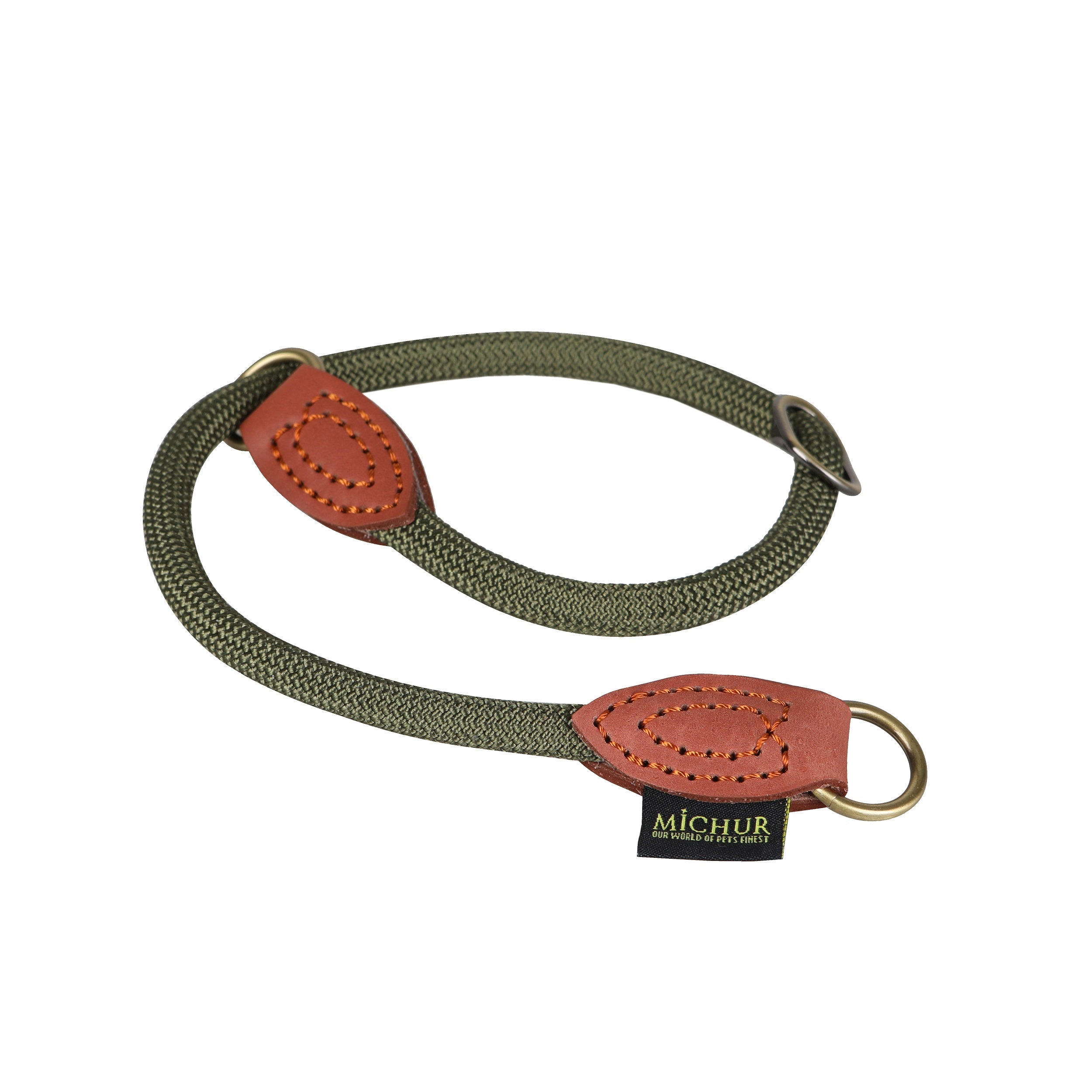 Sherpa collar with stopper green 