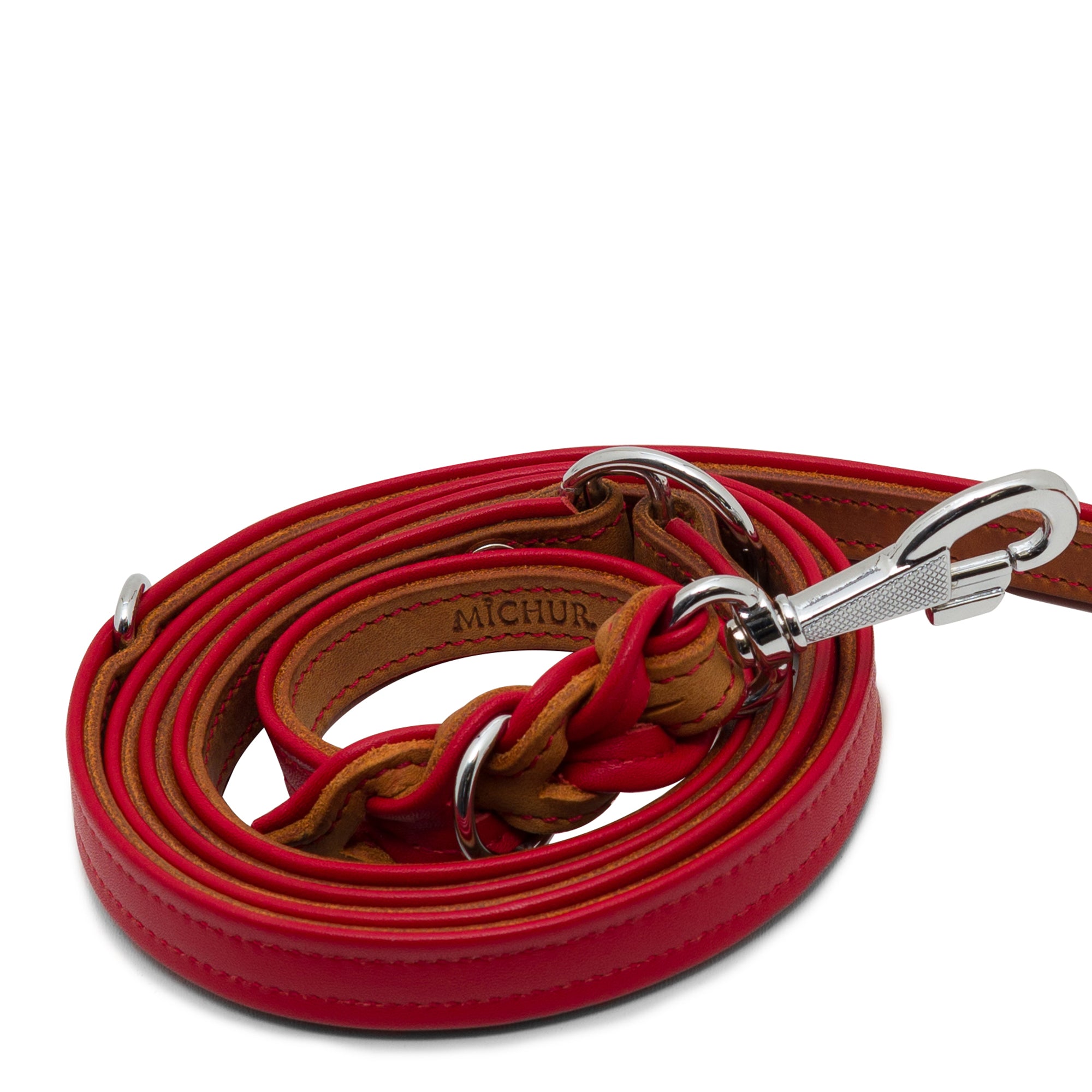Charly Twist dog leash red 