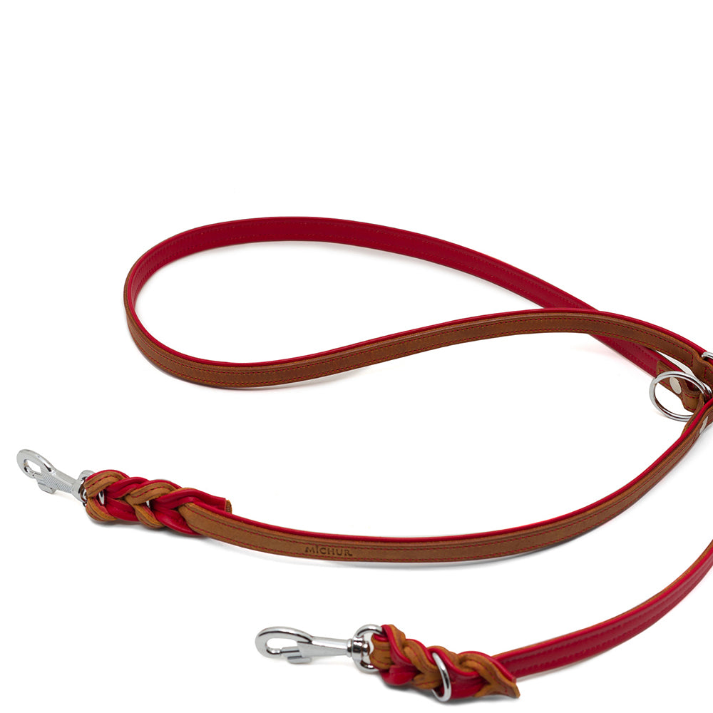 Charly Twist dog leash red 