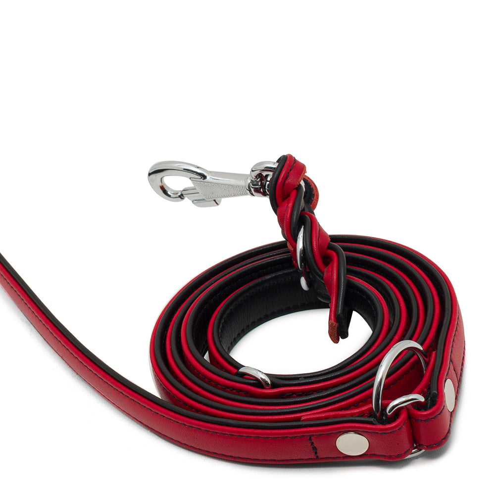 Classica Twist Hundeleine Rot